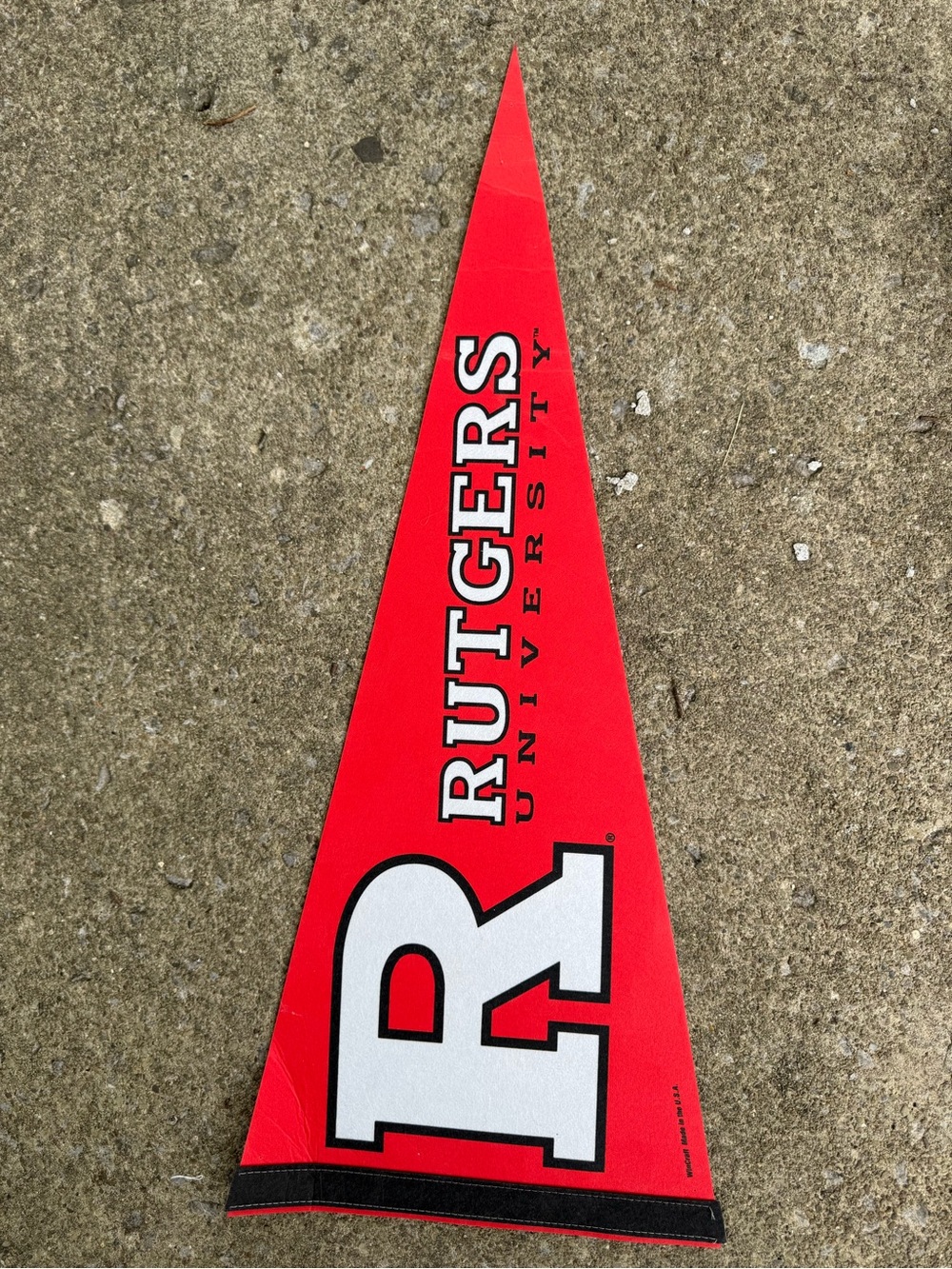 Wincraft Rutgers University Red Felt Pennant